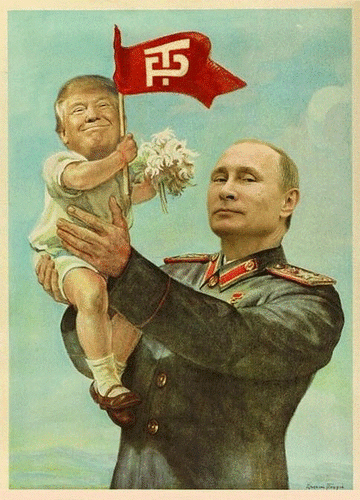 Putin Holds Tump Baby