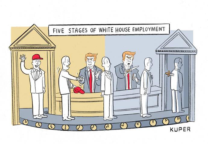 Five stages of White House employment