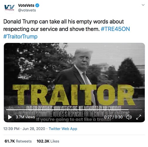 Trump-Traitor-Votevets