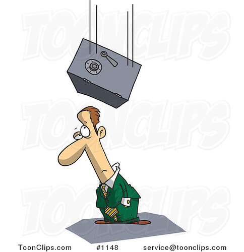 safe-falling-on-an-unlucky-cartoon-business-man-by-toonaday-1148