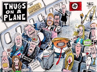 Trump-Thugs-OnAPlane