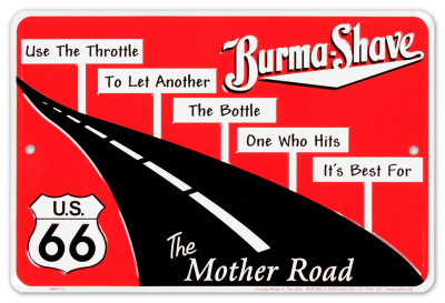 burma-shave-schilder